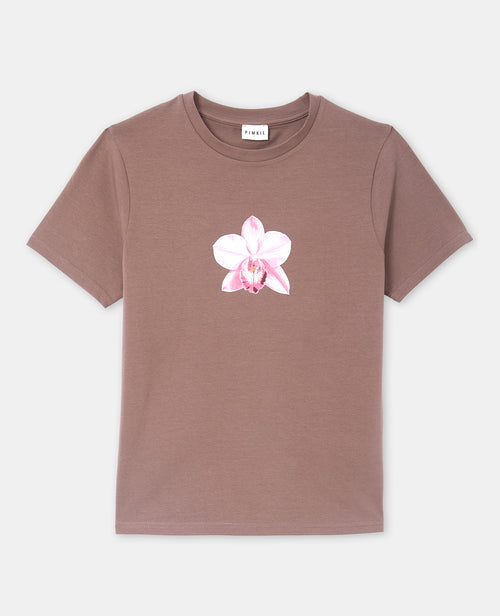 T-shirt ajusté avec orchidée - PIMKIE - 4
