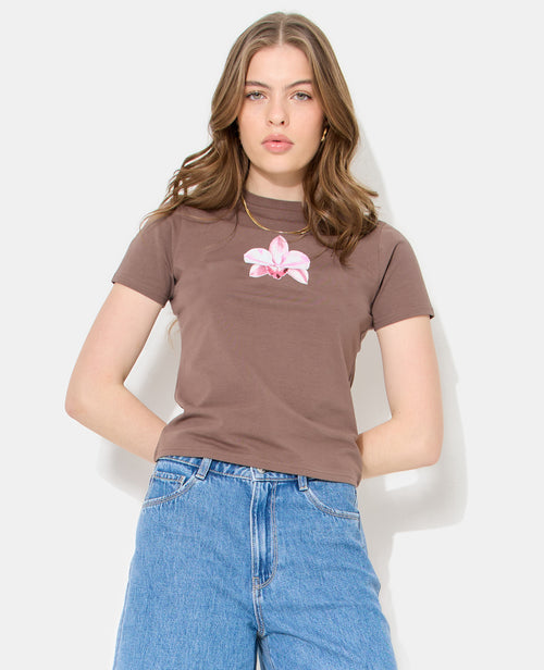 T-shirt ajusté avec orchidée - PIMKIE - 5