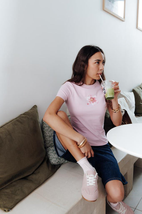 T-shirt ajusté avec lys - PIMKIE - 1