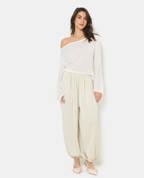 Pull en maille légère et transparente manches flare - PIMKIE - 3