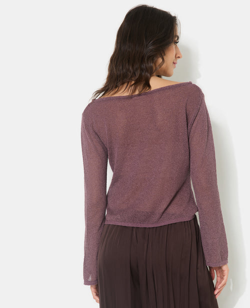 Pull en maille légère et transparente manches flare - PIMKIE - 6