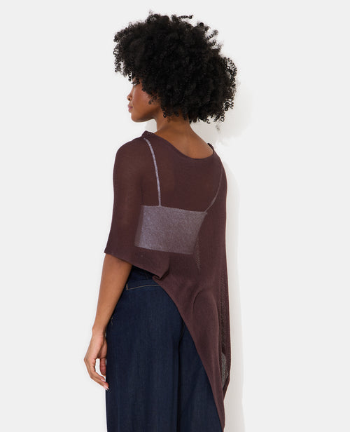 Pull châle asymétrique en maille ajourée - PIMKIE - 6