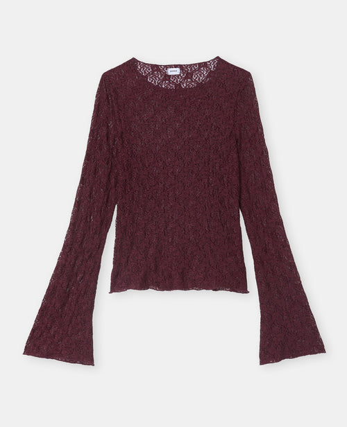 Top en dentelle manches flare - PIMKIE - 4