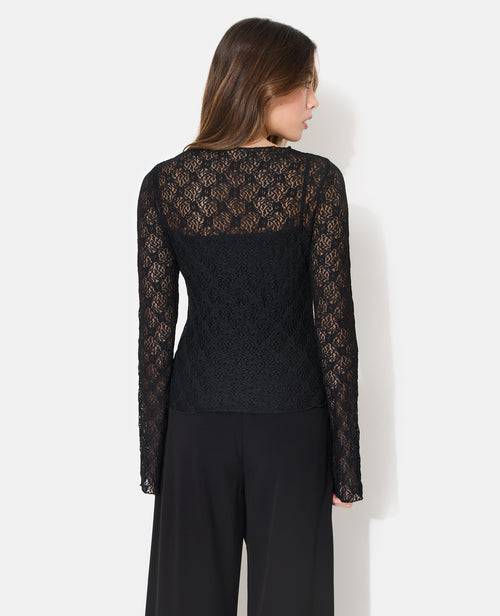 Top en dentelle manches flare - PIMKIE - 6