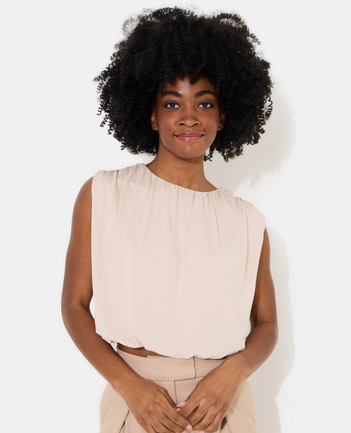 Top boule sans manches en maille fluide - PIMKIE - 1