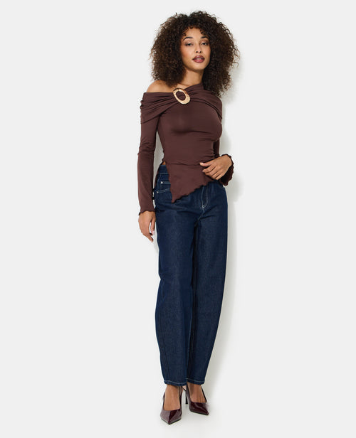 Top asymétrique avec détail bijou - PIMKIE - 3