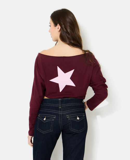 Top manches chauve-souris avec étoile contrastée - PIMKIE - 6