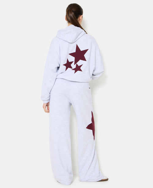 Sweat capuche oversize avec étoiles contrastées - PIMKIE - 3