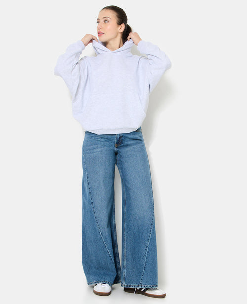Sweat capuche oversize avec étoiles contrastées - PIMKIE - 8