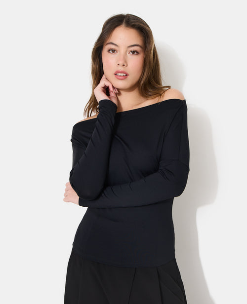 Top manches longues avec encolure bateau - PIMKIE - 1