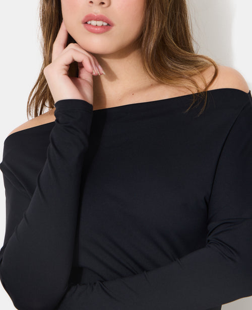 Top manches longues avec encolure bateau - PIMKIE - 2