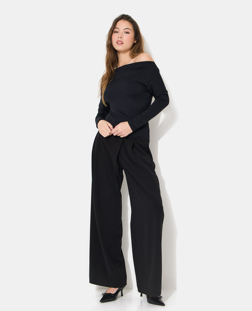 Top manches longues avec encolure bateau - PIMKIE - 3