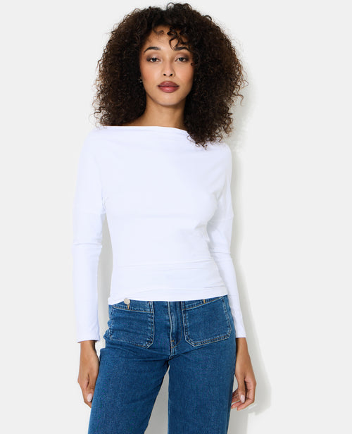 Top manches longues avec encolure bateau - PIMKIE - 1