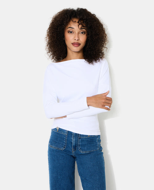 Top manches longues avec encolure bateau - PIMKIE - 5