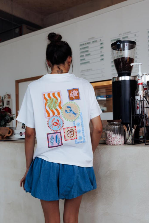 T-shirt oversize avec print devant et dos - PIMKIE - 1