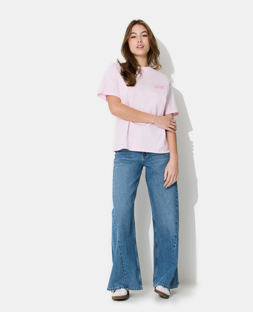 T-shirt oversize avec print devant et dos - PIMKIE - 1