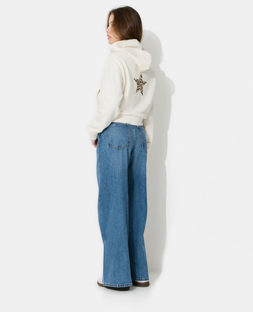 Sweat zippé avec étoile motif léopard - PIMKIE - 3