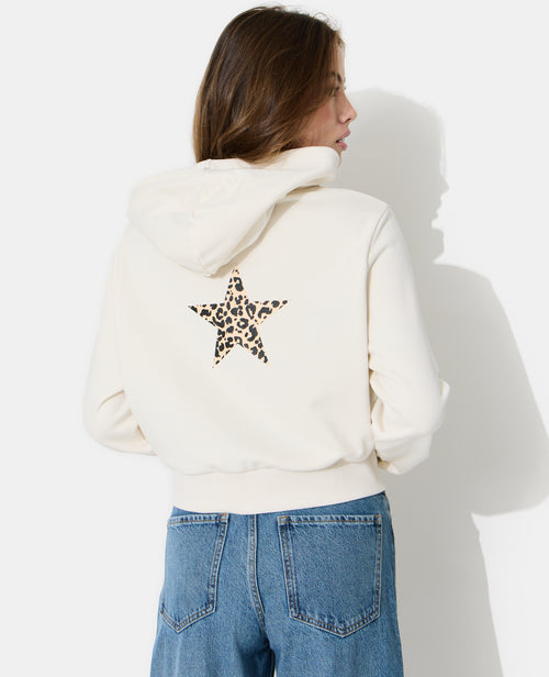 Sweat zippé avec étoile motif léopard - PIMKIE - 6