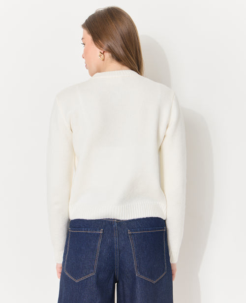 Gilet col rond avec étoile brodée - PIMKIE - 6