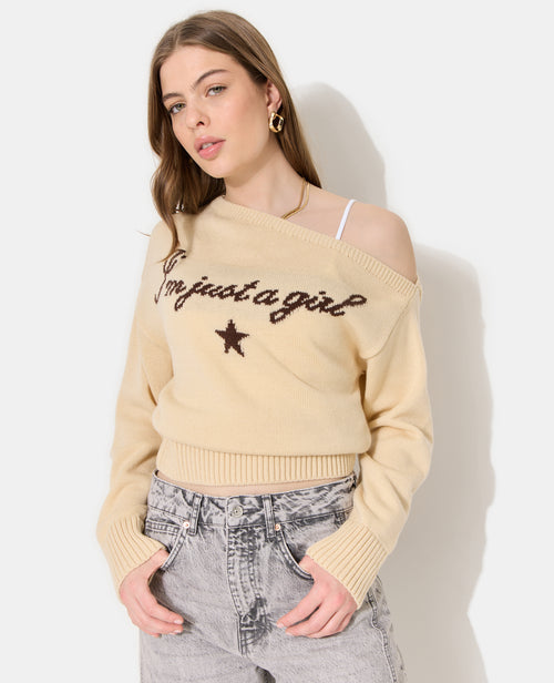 Pull asymétrique avec écriture poitrine - PIMKIE - 1
