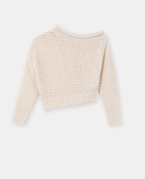 Pull asymétrique en maille ajourée - PIMKIE - 4