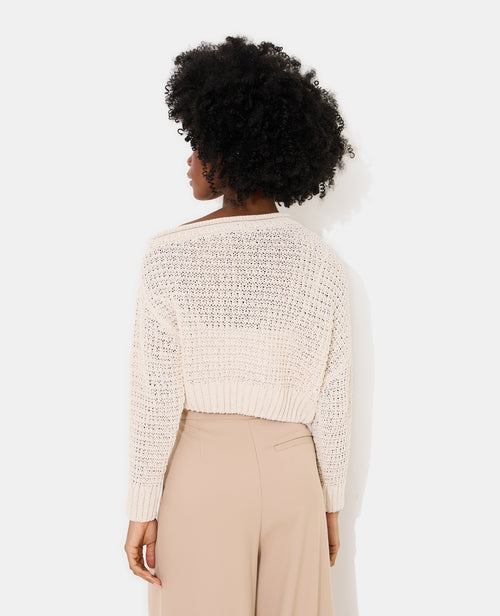 Pull asymétrique en maille ajourée - PIMKIE - 6