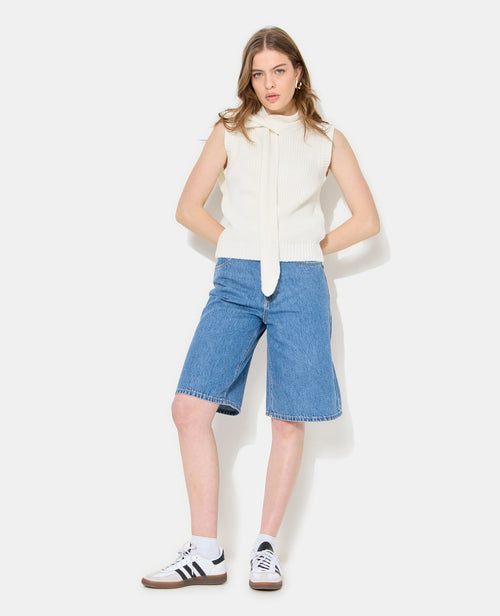 Pull sans manches avec col à nouer - PIMKIE - 3
