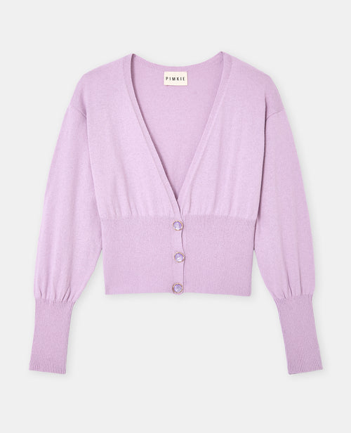 Gilet encolure V avec boutons fantaisie - PIMKIE - 4