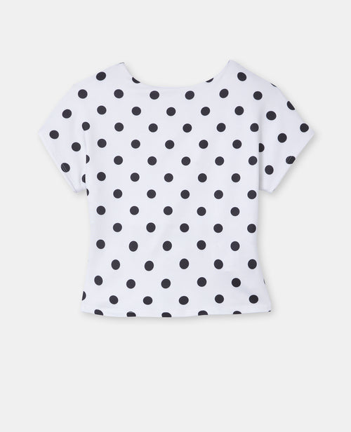 Top court dos ouvert motif pois - PIMKIE - 4