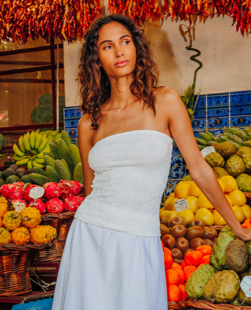Top bandeau avec fleurs - PIMKIE - 1