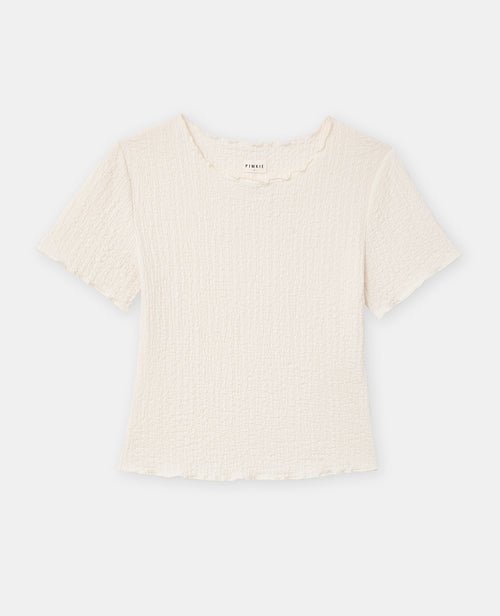 T-shirt en tissu bubble reliefé - PIMKIE - 4