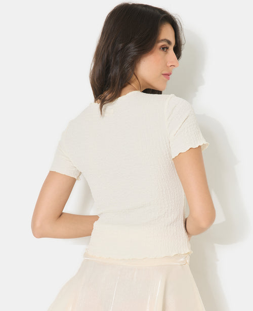 T-shirt en tissu bubble reliefé - PIMKIE - 6
