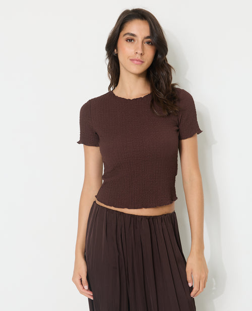 T-shirt en tissu bubble reliefé - PIMKIE - 5