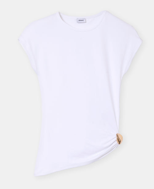 T-shirt asymétrique avec détail bijou - PIMKIE - 4