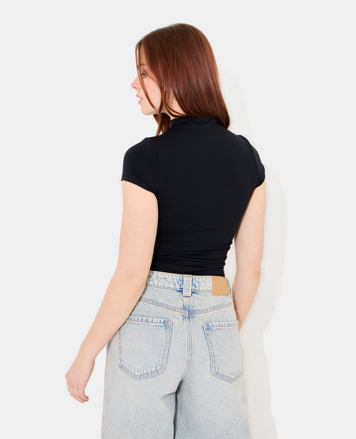 T-shirt avec col montant et fronces côtés - PIMKIE - 6