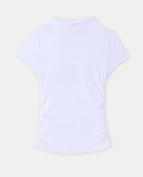 T-shirt avec col montant et fronces côtés - PIMKIE - 4
