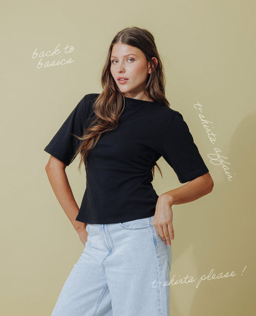 T-shirt avec taille resserrée et froncée - PIMKIE - 1
