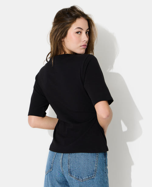 T-shirt avec taille resserrée et froncée - PIMKIE - 6