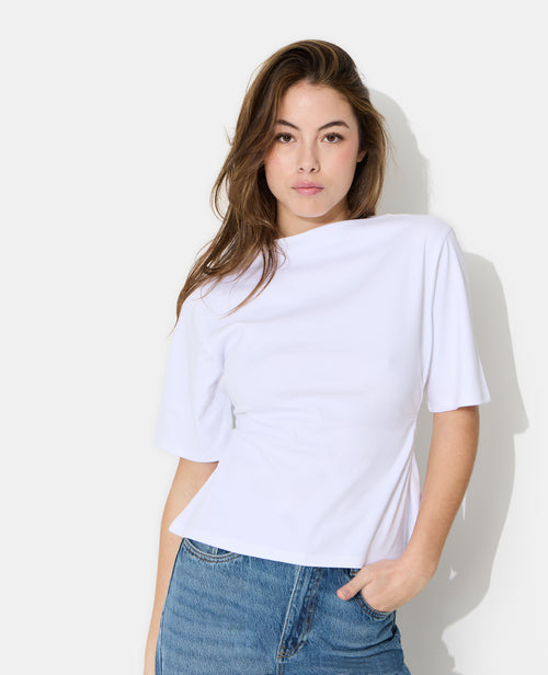T-shirt avec taille resserrée et froncée - PIMKIE - 1