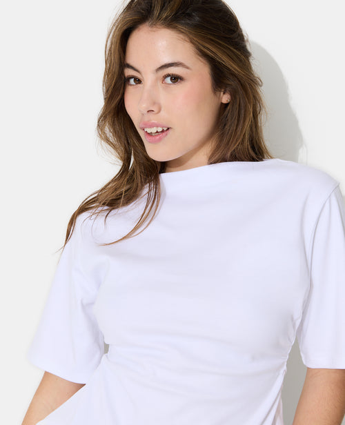 T-shirt avec taille resserrée et froncée - PIMKIE - 2