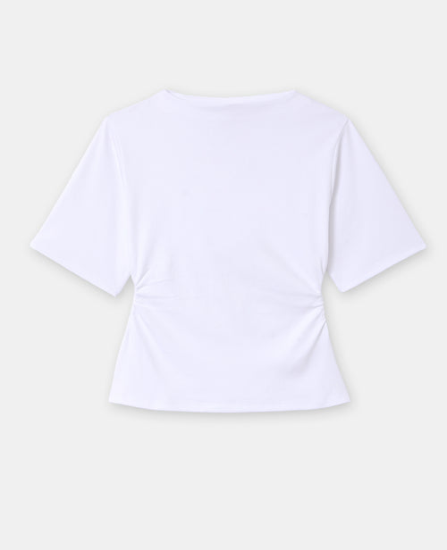 T-shirt avec taille resserrée et froncée - PIMKIE - 4