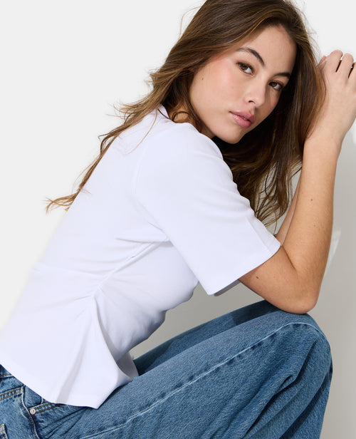 T-shirt avec taille resserrée et froncée - PIMKIE - 5