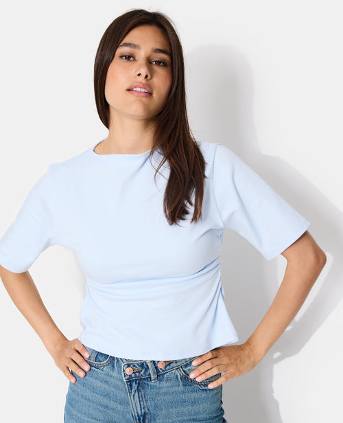 T-shirt avec taille resserrée et froncée - PIMKIE - 1