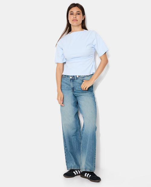 T-shirt avec taille resserrée et froncée - PIMKIE - 3