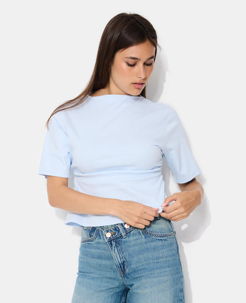 T-shirt avec taille resserrée et froncée - PIMKIE - 5