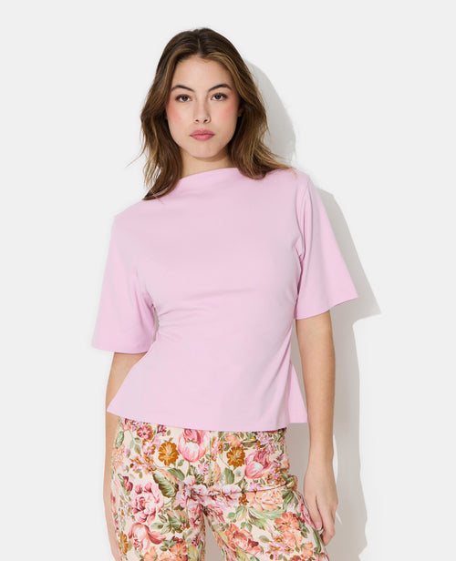 T-shirt avec taille resserrée et froncée - PIMKIE - 1