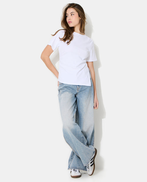 T-shirt asymétrique avec fronces - PIMKIE - 3