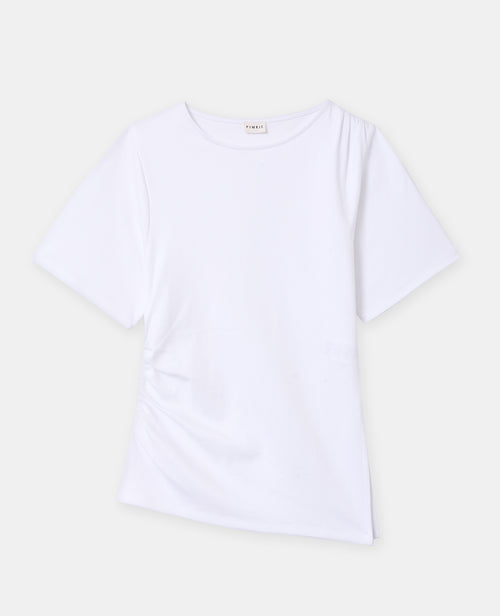 T-shirt asymétrique avec fronces - PIMKIE - 4