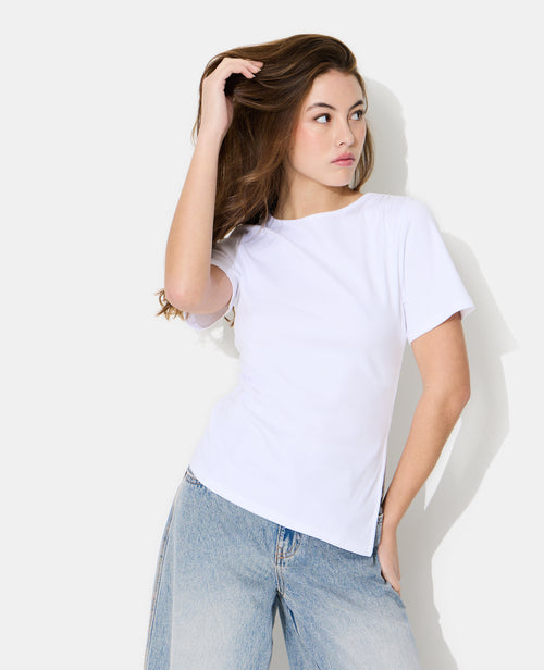 T-shirt asymétrique avec fronces - PIMKIE - 5