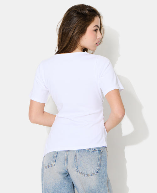 T-shirt asymétrique avec fronces - PIMKIE - 6